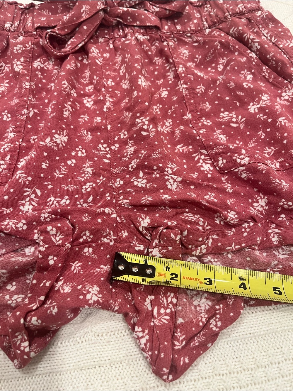 SO Super High Rise Soft Shortie Floral Print Shorts - Small Juniors - Picture 9 of 9